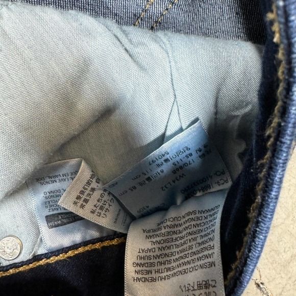 Levis Womens Jeans 712 Slim Mid Rise Stretch Denim 38x31 Dark Wash Tapered - Picture 10 of 12